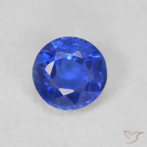 0.43ct Натуральный Глубокий лазурно-синий кианит, Круглый, VS-SI