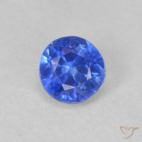 0.40ct Натуральный Глубокий лазурно-синий кианит, Круглый, VS-SI