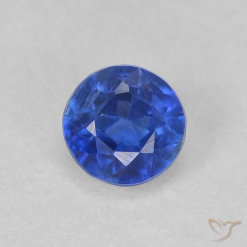 0.52ct Натуральный Настоящий синий кианит, Круглый, VS-SI