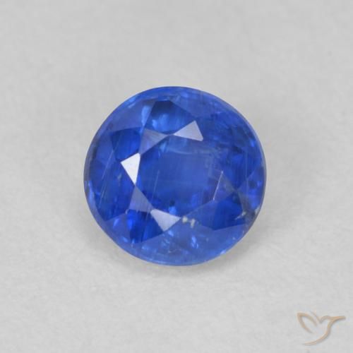 0.69ct Натуральный Настоящий синий кианит, Круглый, SI