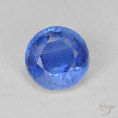 0.67ct Натуральный Светло-синий кианит, Круглый, SI