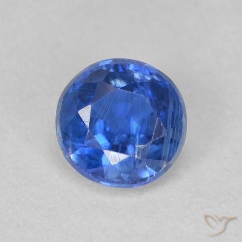 0.68ct Натуральный Настоящий синий кианит, Круглый, SI