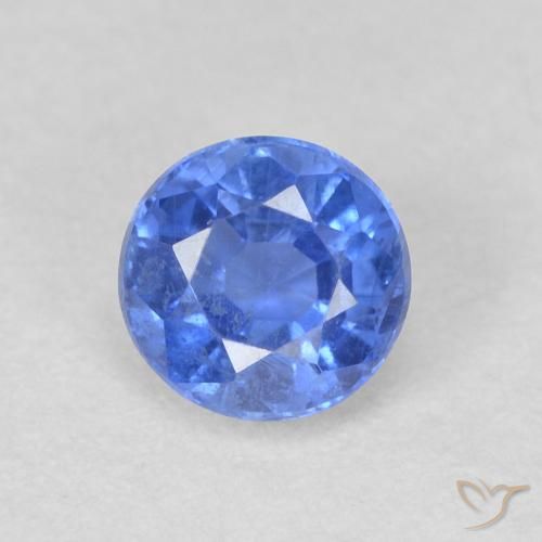 0.77ct Натуральный Светло-синий кианит, Круглый, SI