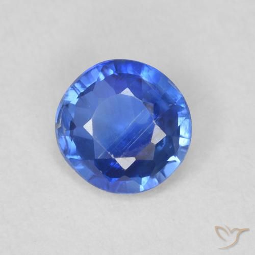 0.48ct Натуральный Настоящий синий кианит, Круглый, SI