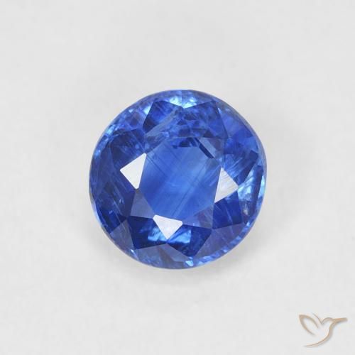 0.69ct Натуральный Настоящий синий кианит, Круглый, SI
