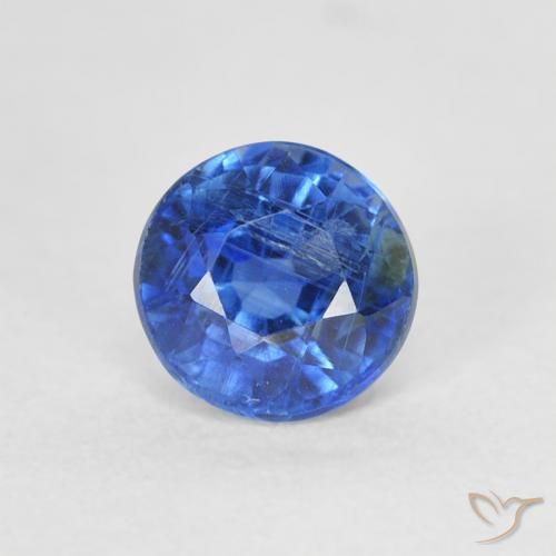 0.82ct Натуральный Светло-синий кианит, Круглый, SI