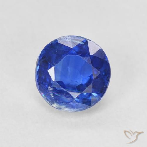0.83ct Натуральный Настоящий синий кианит, Круглый, SI