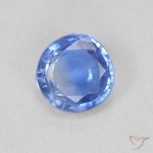 0.38ct Натуральный Светло-синий кианит, Круглый, VS-SI