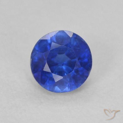 0.38ct Натуральный Глубокий лазурно-синий кианит, Круглый, VS-SI