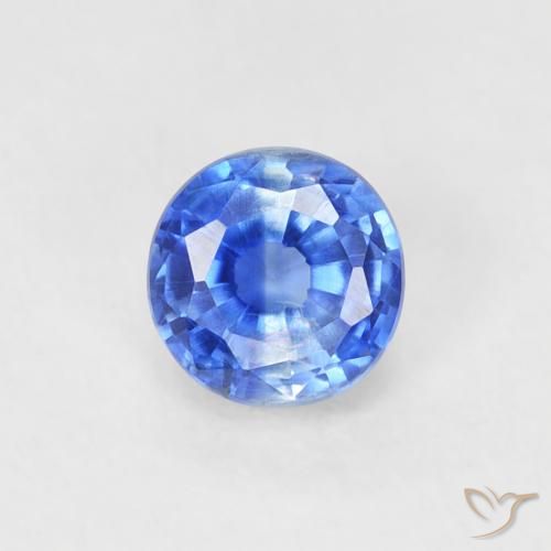 0.41ct Натуральный Настоящий синий кианит, Круглый, VS-SI