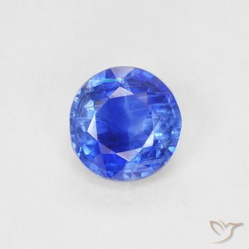 0.32ct Натуральный Глубокий лазурно-синий кианит, Круглый, VS-SI