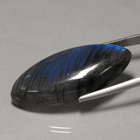 49.68 карата, натуральный Многоцветный Лабрадорит, Прозрачный, Полупрозрачный