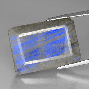 35.01 карата, натуральный Многоцветный Лабрадорит, Прозрачный, Полупрозрачный