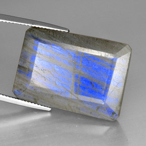 35.01 карата, натуральный Многоцветный Лабрадорит, Прозрачный, Полупрозрачный