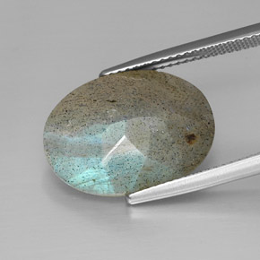 10.56 карата, натуральный Многоцветный Лабрадорит, Огранка Овал, Непрозрачный