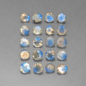  карата, натуральный Многоцветный Лабрадорит, Прозрачный, Полупрозрачный