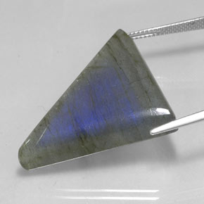 42.05 карата, натуральный Многоцветный Лабрадорит, Триллион, Полупрозрачный