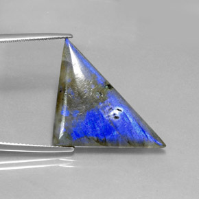 16.19 карата, натуральный Многоцветный Лабрадорит, Триллион, Полупрозрачный