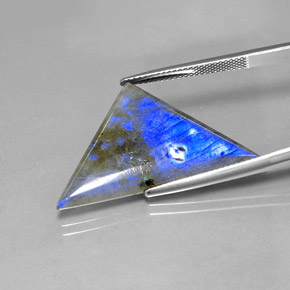 16.19 карата, натуральный Многоцветный Лабрадорит, Триллион, Полупрозрачный