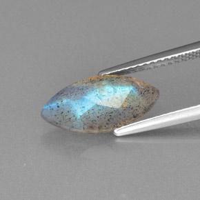 2.46 карата, натуральный Серо-синий отлив Лабрадорит, Прозрачный, Полупрозрачный