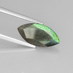 2.95 карата, натуральный Серо-синий отлив Лабрадорит, Прозрачный, Полупрозрачный