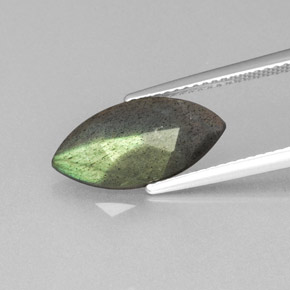 2.95 карата, натуральный Серо-синий отлив Лабрадорит, Прозрачный, Полупрозрачный