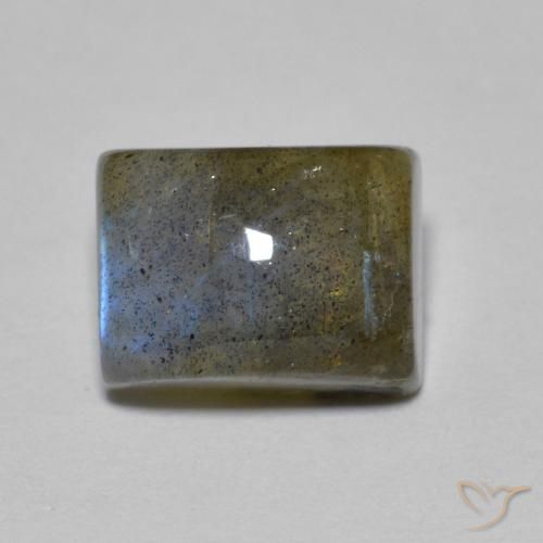 3.18ct Натуральный Многоцветный Лабрадорит, Огранка Багет, Полупрозрачный