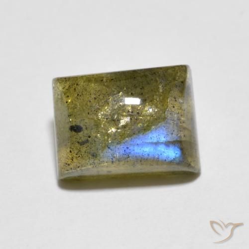 2.29ct Натуральный Многоцветный Лабрадорит, Огранка Багет, Прозрачный