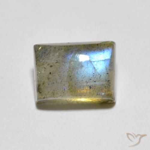 2.21ct Натуральный Многоцветный Лабрадорит, Огранка Багет, Прозрачный