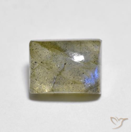 2.43ct Натуральный Многоцветный Лабрадорит, Огранка Багет, Прозрачный