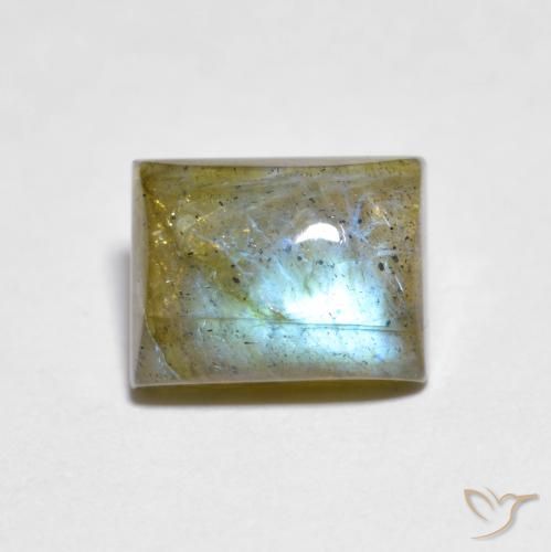 2.12ct Натуральный Многоцветный Лабрадорит, Огранка Багет, Прозрачный