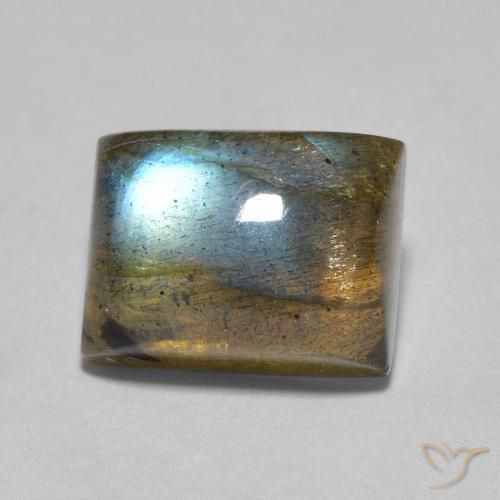 2.53ct Натуральный Многоцветный Лабрадорит, Огранка Багет, Прозрачный