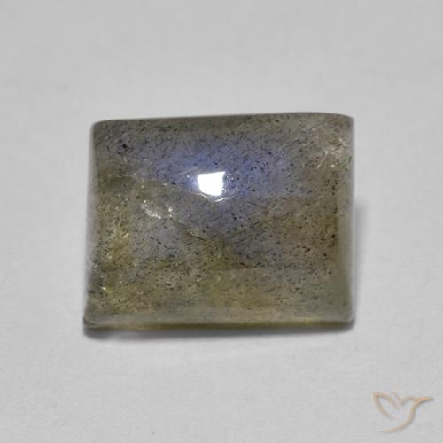 2.15ct Натуральный Многоцветный Лабрадорит, Огранка Багет, Полупрозрачный
