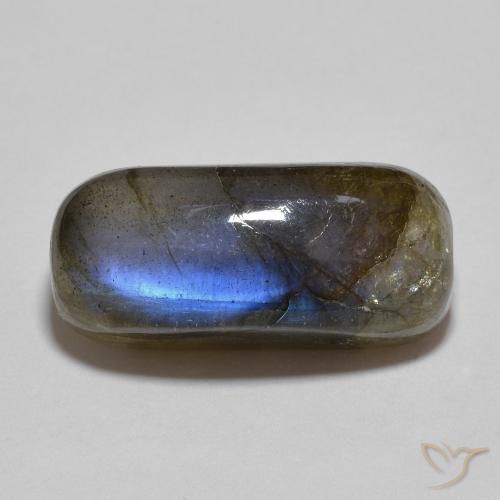 10.31ct Натуральный Многоцветный Лабрадорит, Подушка, Полупрозрачный