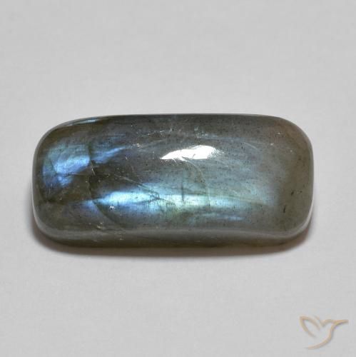 9.58ct Натуральный Многоцветный Лабрадорит, Подушка, Полупрозрачный