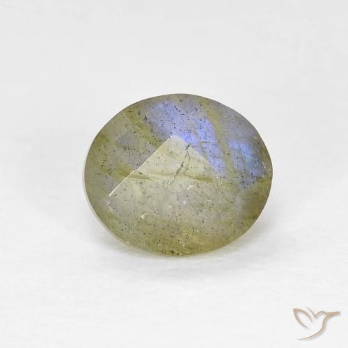1.19ct Натуральный Многоцветный Лабрадорит, Овал, Полупрозрачный