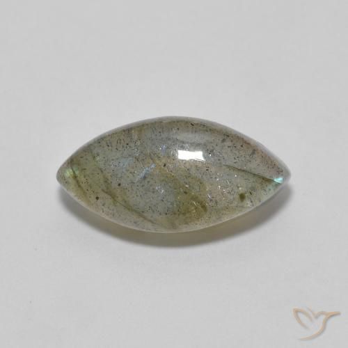 2.46ct Натуральный Многоцветный Лабрадорит, Маркиза, Полупрозрачный
