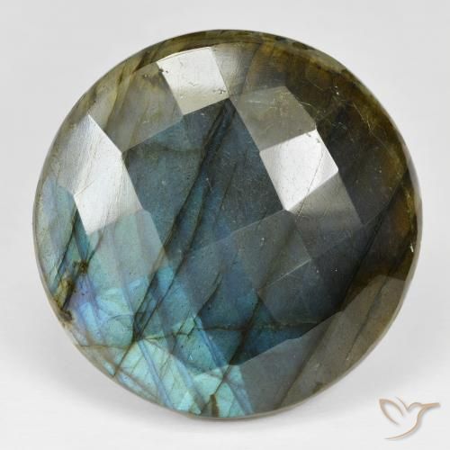 57.97ct Натуральный Многоцветный Лабрадорит, Круглый, Непрозрачный