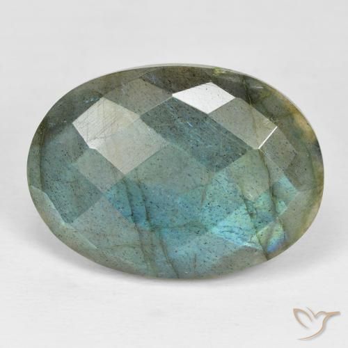 20.14ct Натуральный Многоцветный Лабрадорит, Овал, Непрозрачный