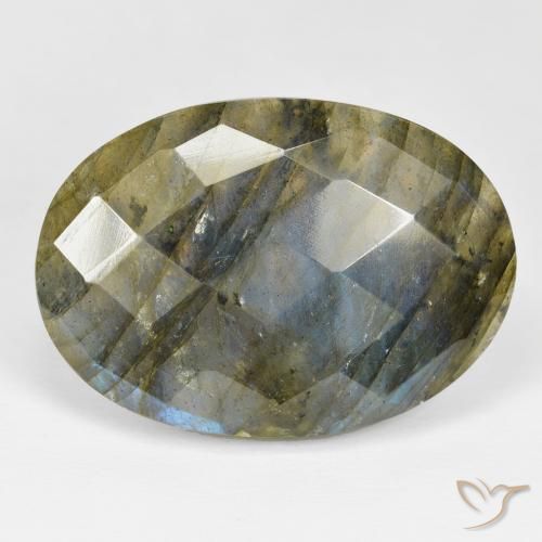 35.90ct Натуральный Многоцветный Лабрадорит, Овал, Непрозрачный