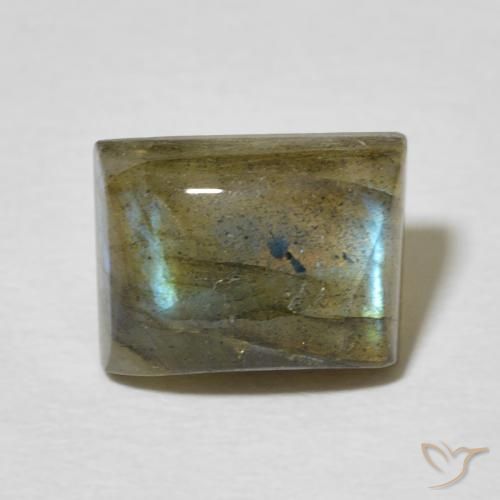 2.99ct Натуральный Многоцветный Лабрадорит, Огранка Багет, Полупрозрачный