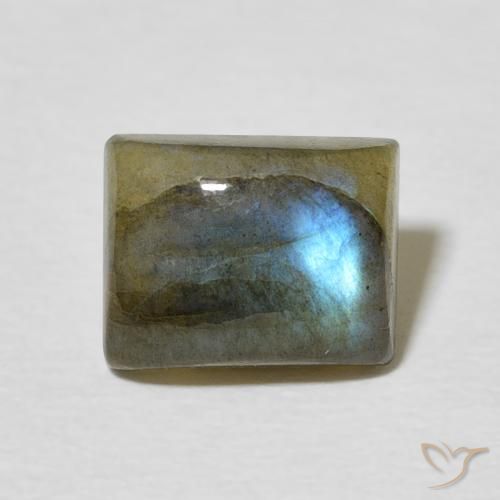 2.40ct Натуральный Многоцветный Лабрадорит, Огранка Багет, Полупрозрачный
