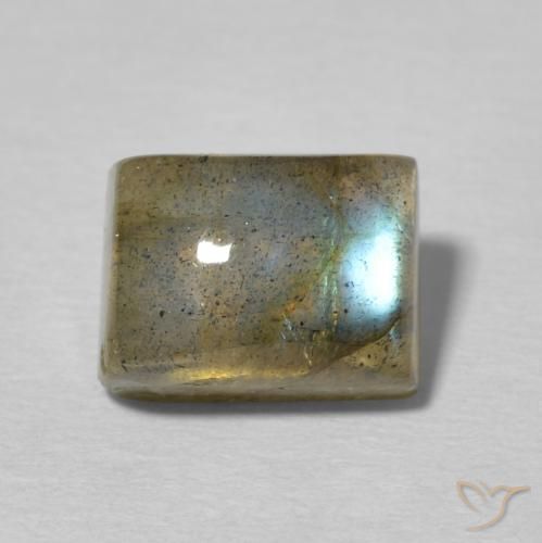 3.48ct Натуральный Многоцветный Лабрадорит, Огранка Багет, Полупрозрачный