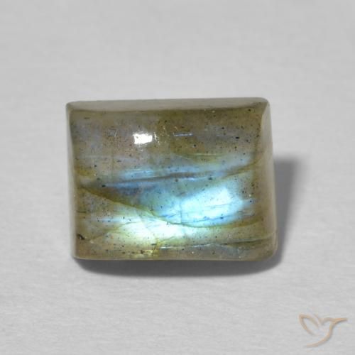 2.90ct Натуральный Многоцветный Лабрадорит, Огранка Багет, Полупрозрачный