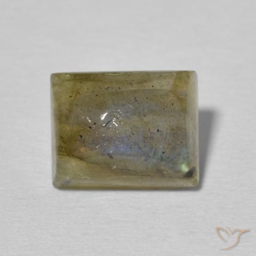 2.69ct Натуральный Многоцветный Лабрадорит, Огранка Багет, Полупрозрачный