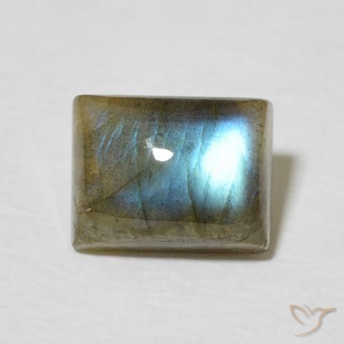 2.51ct Натуральный Многоцветный Лабрадорит, Огранка Багет, Полупрозрачный