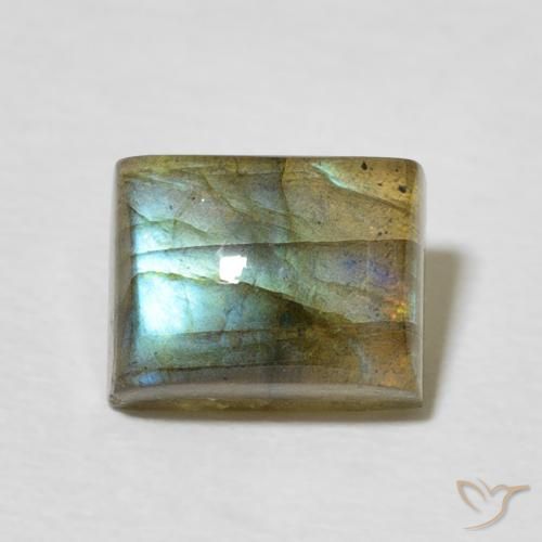 3.00ct Натуральный Многоцветный Лабрадорит, Огранка Багет, Полупрозрачный