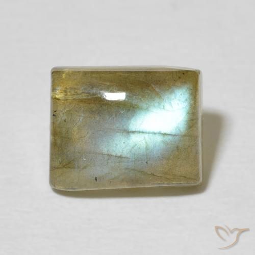 2.79ct Натуральный Многоцветный Лабрадорит, Огранка Багет, Полупрозрачный