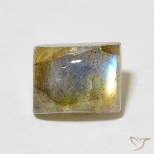 2.89ct Натуральный Многоцветный Лабрадорит, Огранка Багет, Полупрозрачный