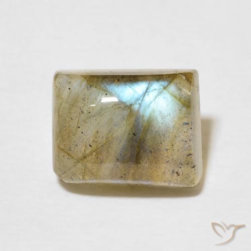 3.02ct Натуральный Многоцветный Лабрадорит, Огранка Багет, Полупрозрачный